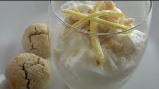 LEMON SYLLABUB with AMARETTI MACAROONS  Nickos Kitchen [upl. by Mannuela]