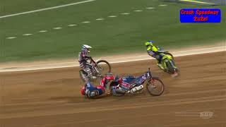 Crash Maciej Janowski vs Emil Sajfutdinow Gp Wrocław 30072021 [upl. by Gale689]