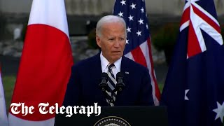 Joe Biden appears to snap at staffers during a press conference [upl. by Aveer]