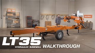 LT35 Hydraulic Portable Sawmill Walkthrough  WoodMizer [upl. by Ardnwahsal]