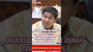 Data Kebutuhan Rumah Tidak Ada di BPS shorts [upl. by Agueda798]