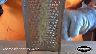 Microplane Coarse Grater with Garlic [upl. by Seldun]