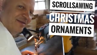 How I scrollsaw Christmas ornaments 2014 5 [upl. by Nagirrek939]