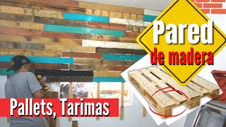 Como hacer PARED de MADERA rustica [upl. by Celle714]