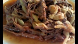 Ropa vieja receta de MamáRecetasdeLuzMa [upl. by Torras]