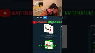 BIG BLACKJACK Cashout Subscribe for extra Luck🤑 gambling mattdrenaline gamblingguys [upl. by Amees944]