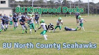 8U Kingwood Ducks vs 8U North County Seahawks Football Game 3  KFL 2024 [upl. by Estas365]