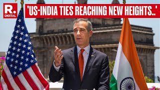 Eric Garcetti Celebrates OneYear Milestone As US Ambassador To India Touts Strengthened Ties [upl. by Anoirb]