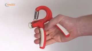 How to use Therapy in Motion adjustable hand grip exerciser [upl. by Ainelec]