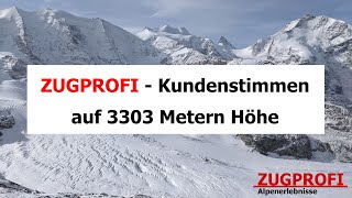 ZUGPROFI  Kundenstimmen zur begleiteten Reise  Auf 3303 Metern Höhe  Corvatsch [upl. by Firmin]