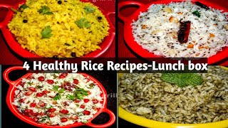 4 Healthy Rice Recipes  simple and tasty dinner recipe ideas [upl. by Rame485]