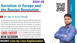 Socialism in Europe and Russian Revolution  Class 9 Science Chapter 2  202425 Session [upl. by Ellehcam8]