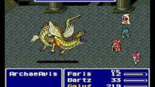 Final Fantasy V  Archaeoaevis Boss 16 [upl. by Bore]