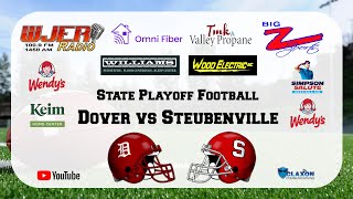 Dover vs Steubenville  OHSAA Playoff Football from WJER  BIG Z Sports [upl. by Eimmis]