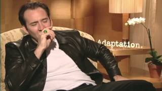 Adaptation Nicolas Cage Interview  ScreenSlam [upl. by Ennasil]