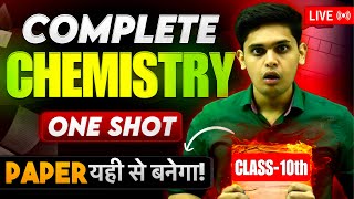 Class 10th Science  Complete Chemistry in One Shot🔥 Important Questions  Prashant Kirad [upl. by Aicilat]