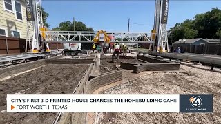 Fort Worths first 3D printed home changes the homebuilding game [upl. by Akirehs241]