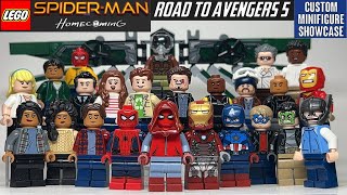 LEGO SPIDERMAN HOMECOMING Custom Minifigure Showcase Road to AVENGERS 5 Updated Customs [upl. by Elleral]