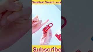 Smallest fingerprint smart lock Smartlock fingerprintlock tala shorts gadgets [upl. by Dorlisa291]