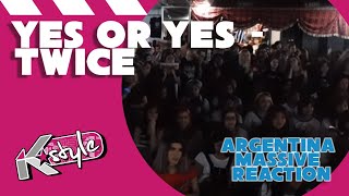 TWICE YES OR YES MASSIVE MV REACTION  트와이스 뮤비 리액션 아르헨티나 [upl. by Holub]