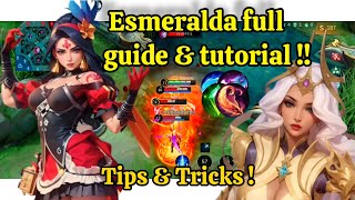 8 Esmeralda tips and tricks  esmeralda full guide and tutorial  Esmeralda best build  mlbb [upl. by Ade934]