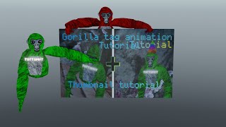 gorilla tag animation in blender tutorial  thumbnail tutorial [upl. by Erelia401]