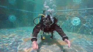 Scuba Skills  Free Flow Regulator Breathing [upl. by Icram]