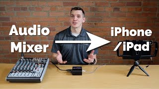 Send Audio Directly From a Mixer to an iPhone or iPad Updated Video in Description [upl. by Salaidh]