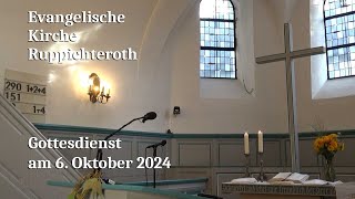 Gottesdienst am 6 Oktober 2024 in der Evangelischen Kirche in Ruppichteroth [upl. by Aiyram]