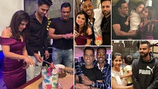 Sakshi Dhoni GRAND Birthday Celebration With MS Dhoni Virat Kohli Hardik Pandya [upl. by Enerehs]