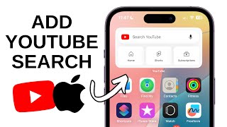 How to Add YouTube Search Bar on iPhone Homescreen [upl. by Nat59]