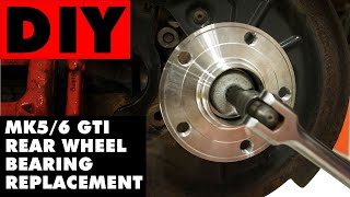 How to change rear wheel bearing on VOLKSWAGEN GOLF 2 and 3 [upl. by Ayeki]