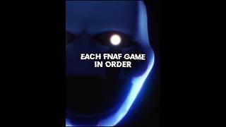 All FNaF games in timeline order fnaf shorts fyp edit [upl. by Tirma]