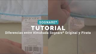 ¿Cómo identificar almohadas Sognare originales [upl. by Yenitsed436]