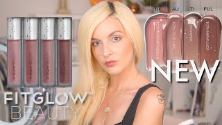 NEW FITGLOW Beauty LIP SERUM COLLECTORS KIT Beautiful Edition Review  Swatches [upl. by Ennaeirb]