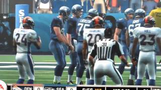 Madden 10 Seahawks vs Broncos [upl. by Alaecim198]