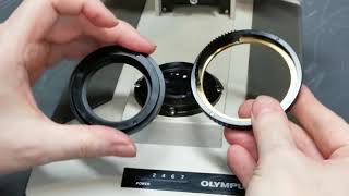 Overhaul of Olympus BH2 BHTU Microscope  Part 4 Substage Lighting [upl. by Nanah]