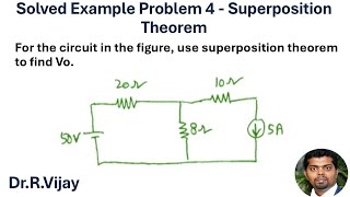 Solved Example Problem 4  Superposition Theorem bee [upl. by Dranyer]