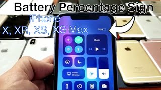 iPhone XXRXS How to Show Battery Percentage Sign 3 Ways [upl. by Dallman]