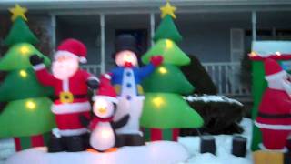 Christmas Inflatables Display 2010 [upl. by Crescantia]