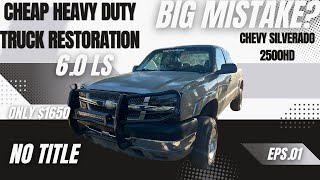 I Bought The cheapest heavy Duty truck in California For only 1650 [upl. by Eusassilem]