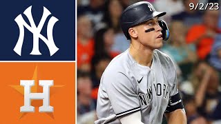 New York Yankees  Houston Astros  Game Highlights  9223 [upl. by Tallou107]