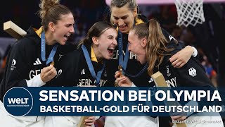 OLYMPIA 2024 Sensation in Paris SportGeschichte Deutsche 3x3BasketballFrauen holen Gold [upl. by Arua]