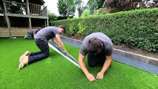 How to install artificial grass [upl. by Drawde]