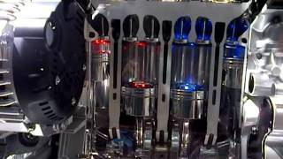 Nissan Transparent Engine Working How Car Engine Work [upl. by Ettesyl]