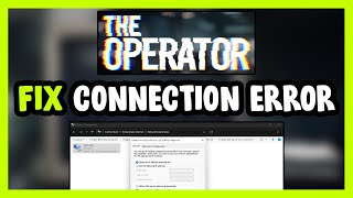 How to FIX The Operator Connection  Server Error [upl. by Anselmo]