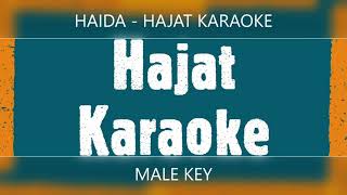 KARAOKE HAJAT  HAIDA  MALE KEY 3 [upl. by Oruntha]