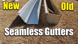 Seamless Gutter Install  Replacing Old Gutters [upl. by Atiuqnahs268]