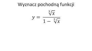 Pochodna funkcji jednej zmiennej cz30 Krysicki Włodarski przykład 669 [upl. by Sucrad]