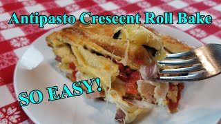 EASY Leftover HAM Recipe  Crescent Roll Bake  3 min vid [upl. by Oiramad]